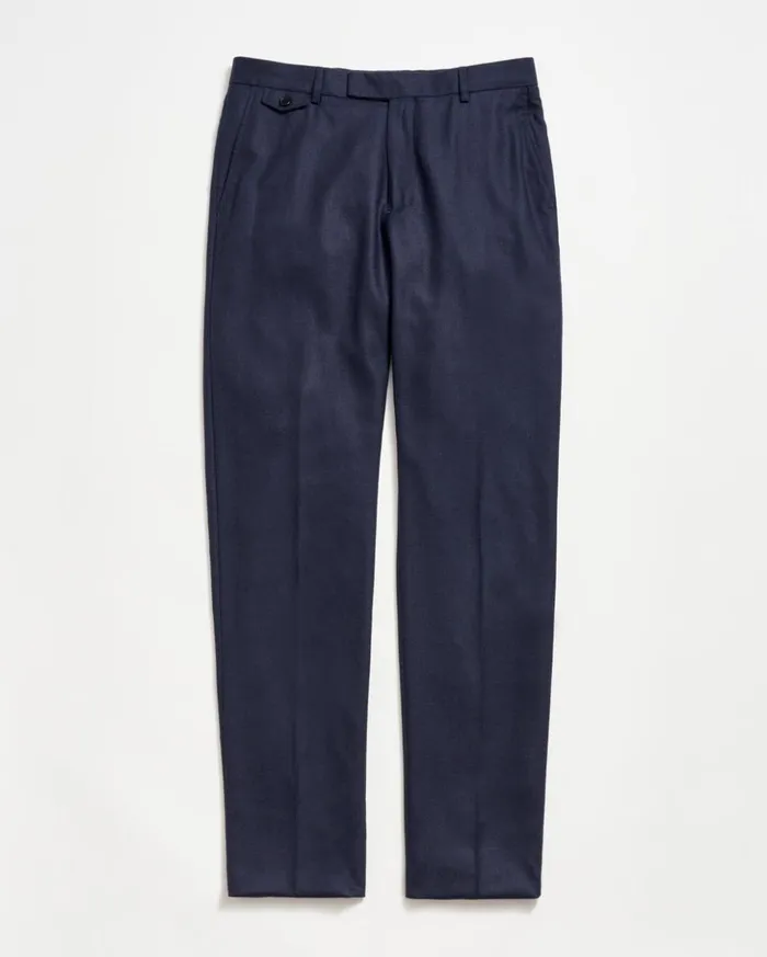 Suiting Men Billy Reid Flat Front Trouser Dark Navy