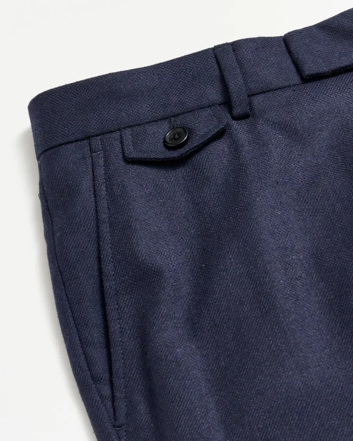 Suiting Men Billy Reid Flat Front Trouser Dark Navy