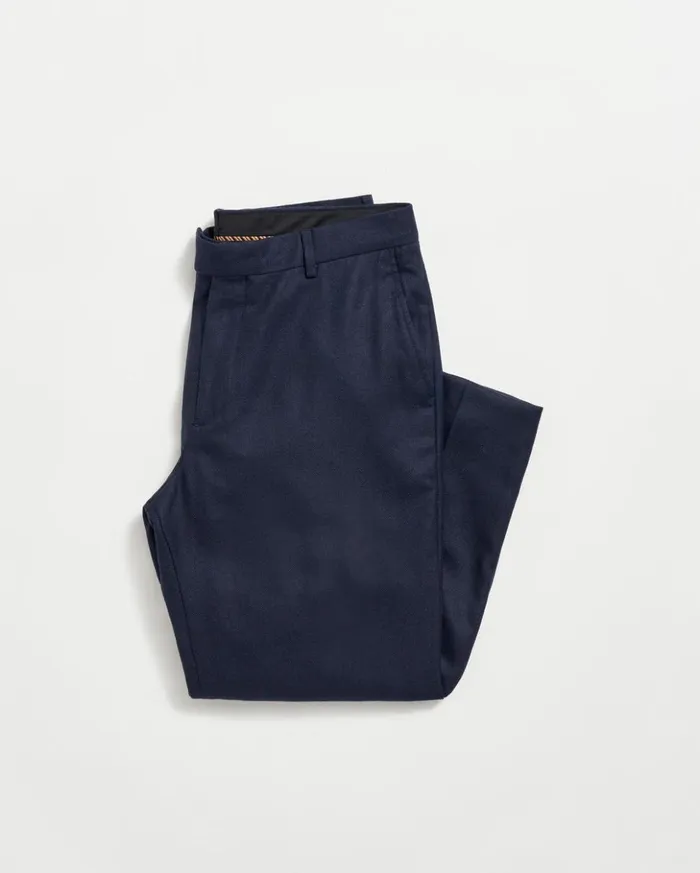 Suiting Men Billy Reid Flat Front Trouser Dark Navy