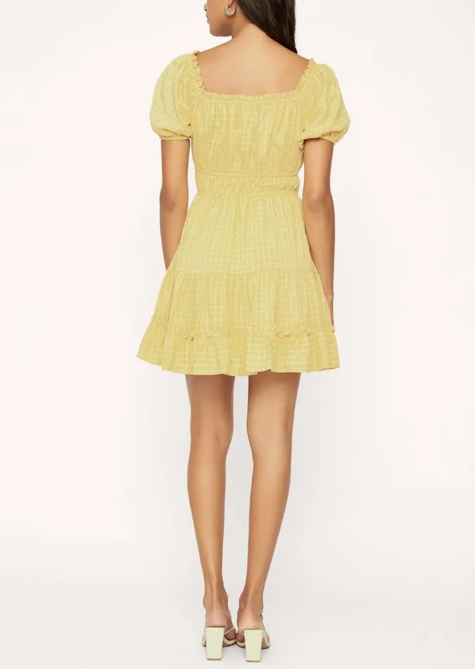 Summer Checklist Mini Dress Yellow Women Lost Wander Dresses
