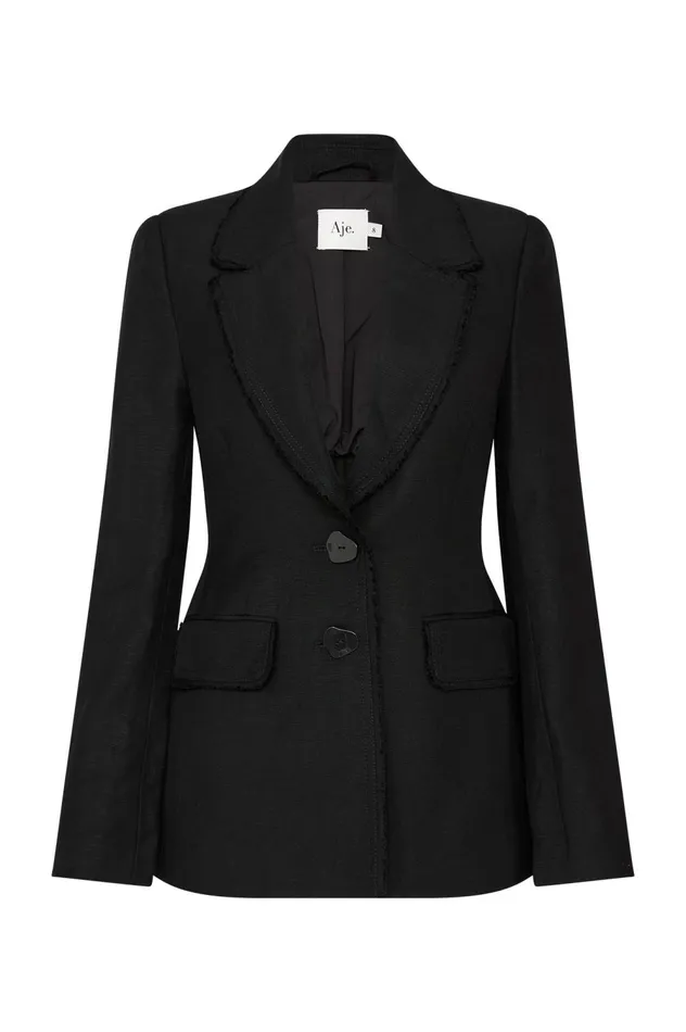 Surrounding Blazer Black Women Aje Blazers Jackets 038 Coats