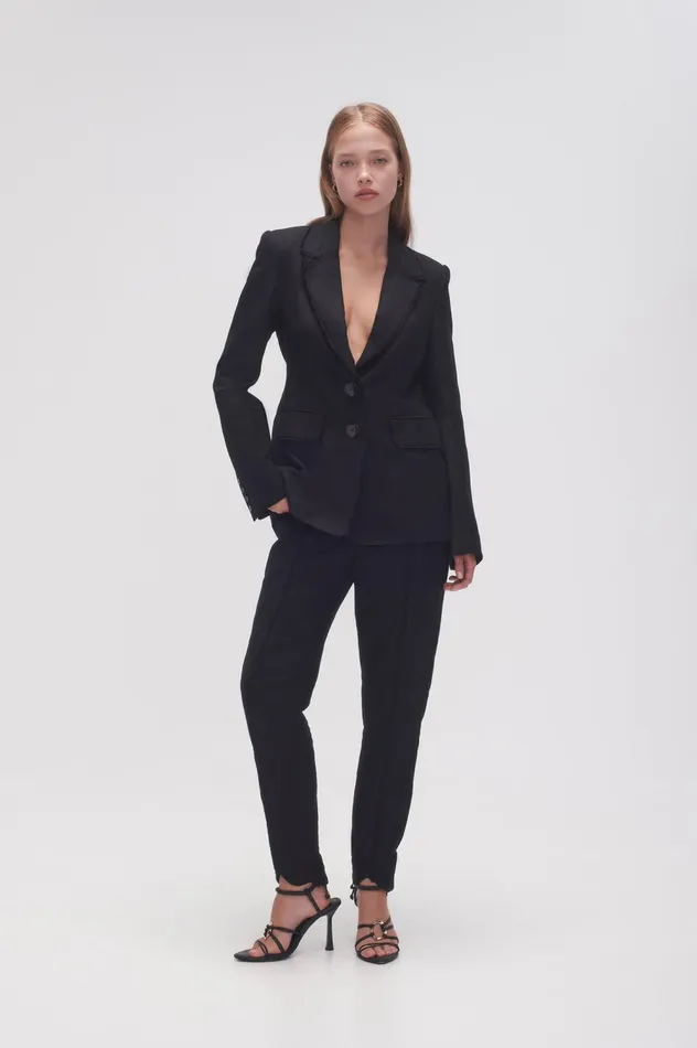 Surrounding Blazer Black Women Aje Blazers Jackets 038 Coats