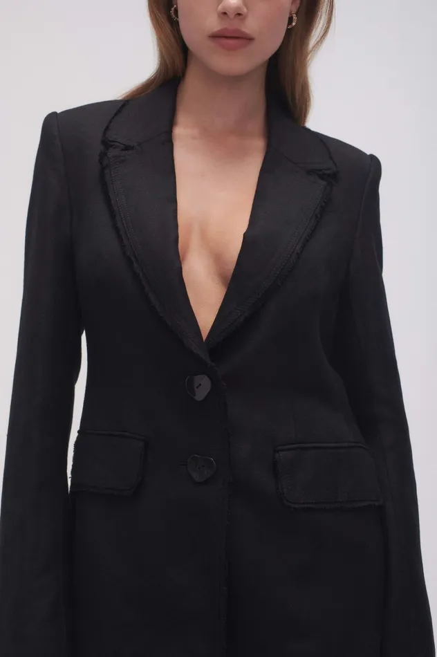 Surrounding Blazer Black Women Aje Blazers Jackets 038 Coats