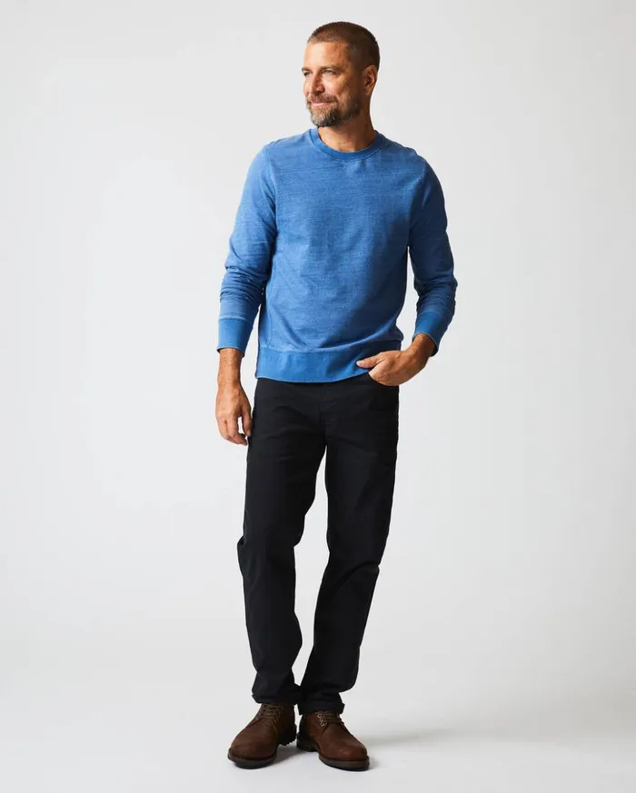 Sweaters and Sweatshirts Men Billy Reid Indigo Terry Sweatshirt Denim
