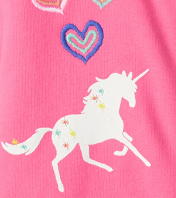 Sweaters Baby and Toddler Hatley Baby and Toddler Girls Pink Love Everywhere Hoodie