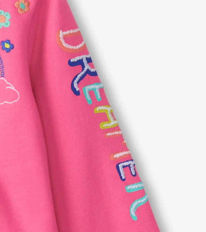 Sweaters Baby and Toddler Hatley Baby and Toddler Girls Pink Love Everywhere Hoodie