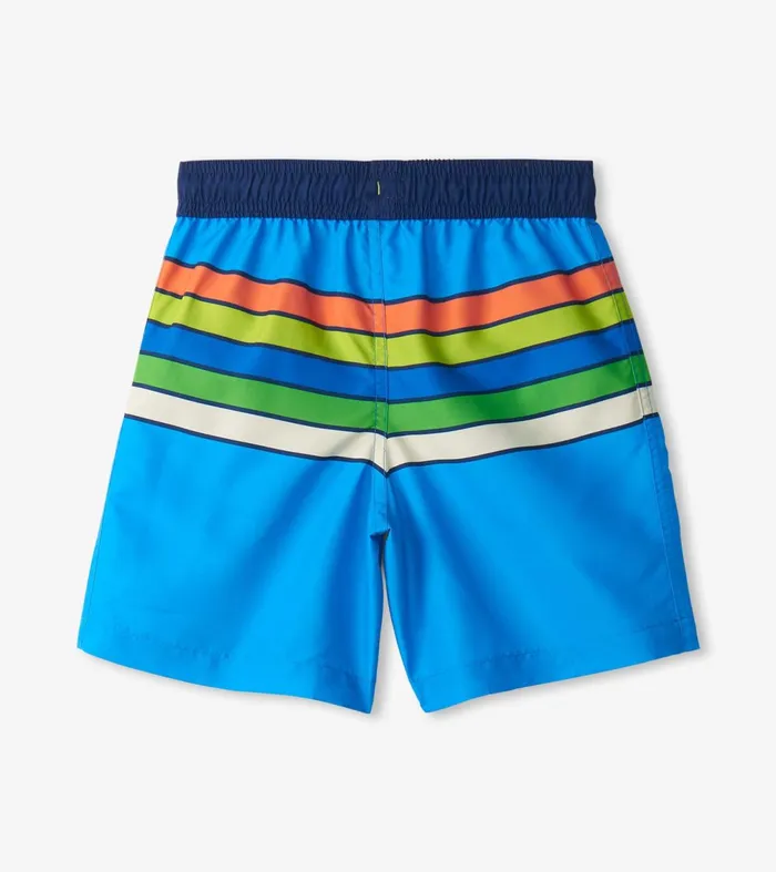 Swimwear Boys Hatley Boys Malibu Stripe Swim Trunks