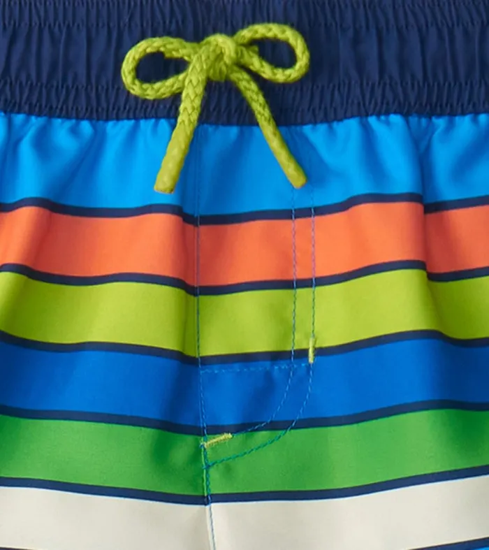 Swimwear Boys Hatley Boys Malibu Stripe Swim Trunks
