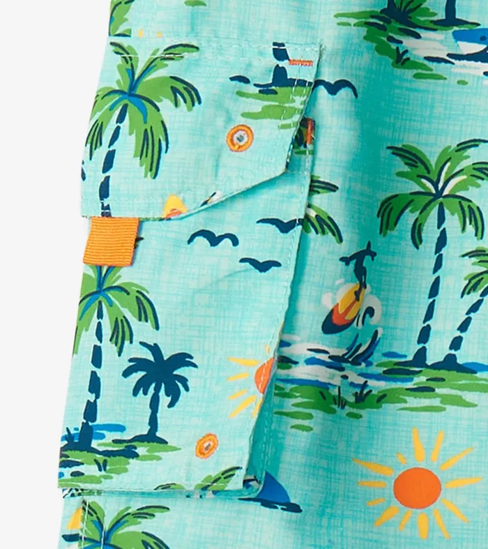 Swimwear Boys Hatley Boys Vintage Holiday Board Shorts