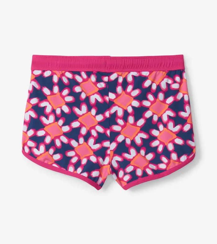 Swimwear Girls Hatley Shibori Flowers Swim Shorts