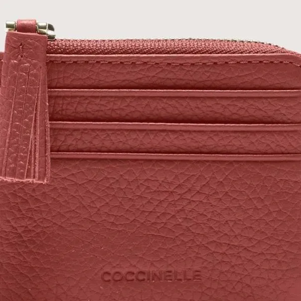 Tassel Brandy Women Coccinelle Wallets and Small Leather Goods Tassel Brandy Women Coccinelle Wallets and Small Leather Goods