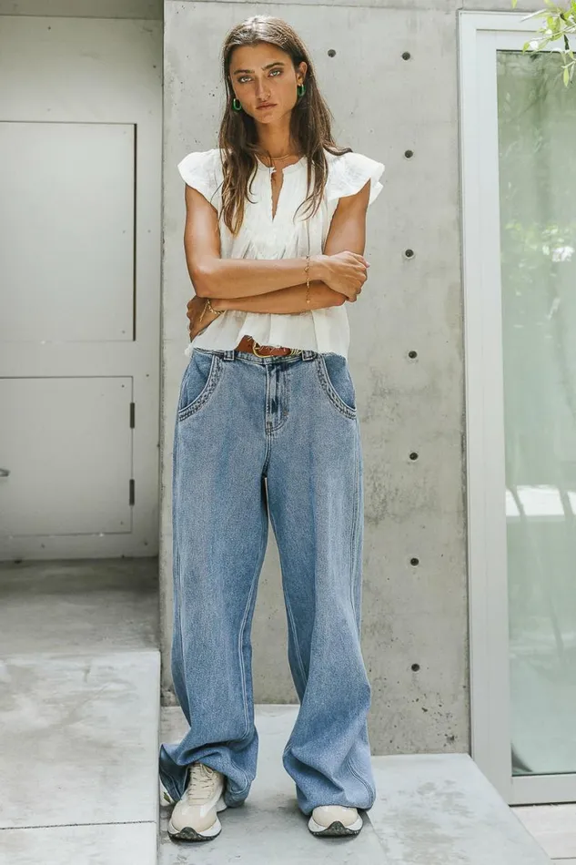 Tessa Baggy Jeans Medium Wash Women Bohme Denim