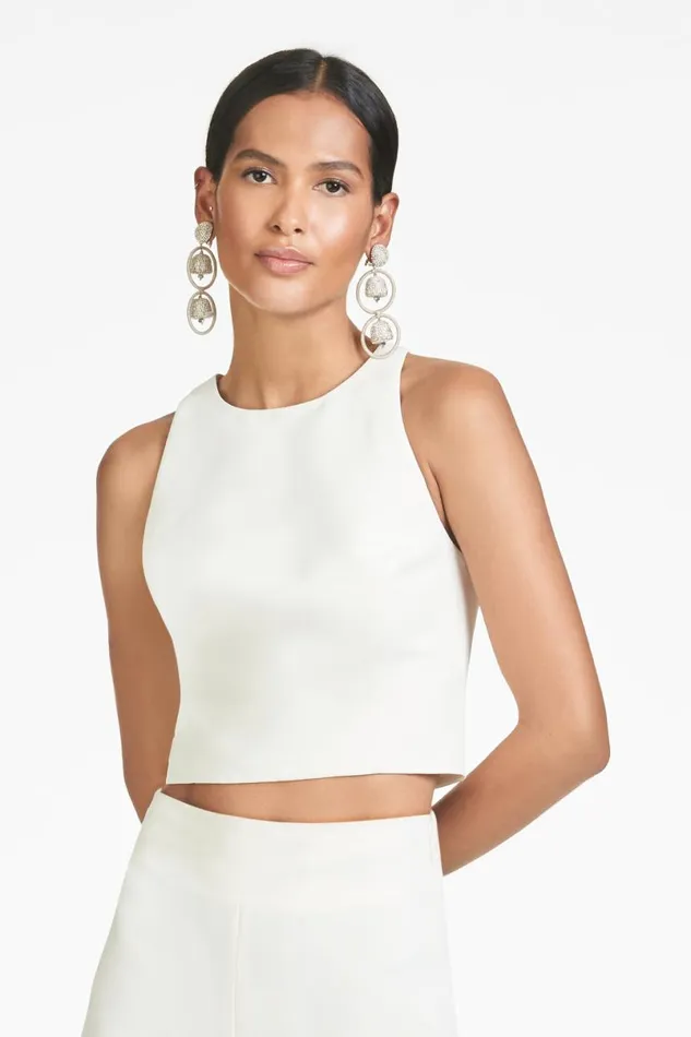 Tops and Blouses Women Sachin and Babi Lexie Top 8211 Ivory 8211 Faille