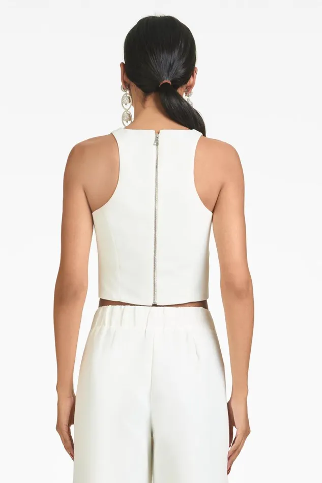Tops and Blouses Women Sachin and Babi Lexie Top 8211 Ivory 8211 Faille