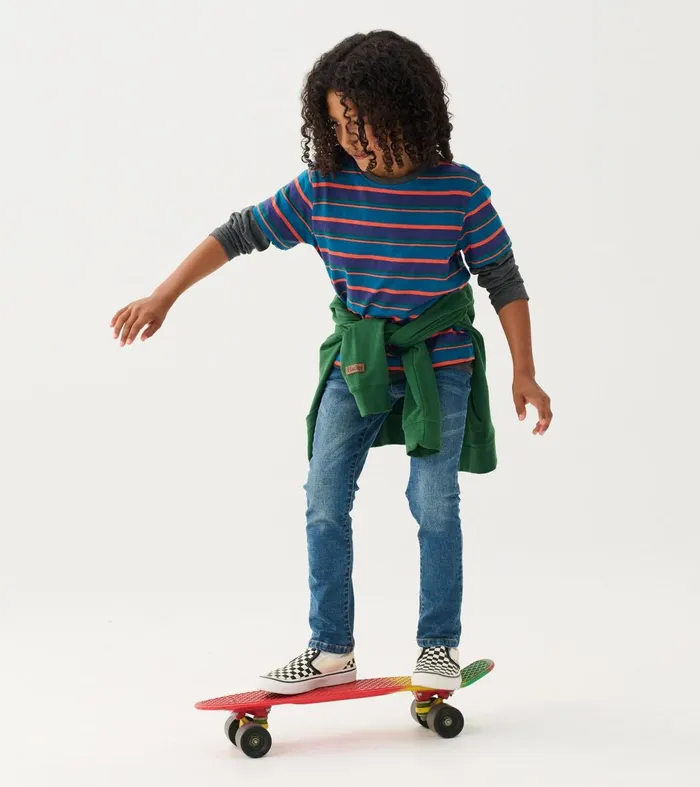 Tops Boys Hatley Boys Moroccan Blue Fooler Long Sleeve TShirt