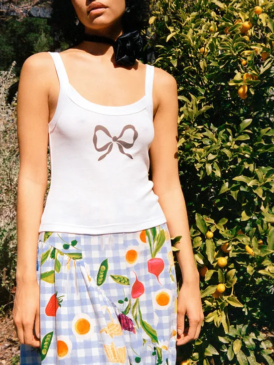 Tops Lisa Says Gah Women Harley Tank Bow