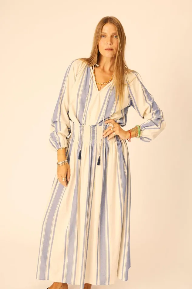 Tops Shop Natalie Martin PENNY BLOUSE French Stripe Blue