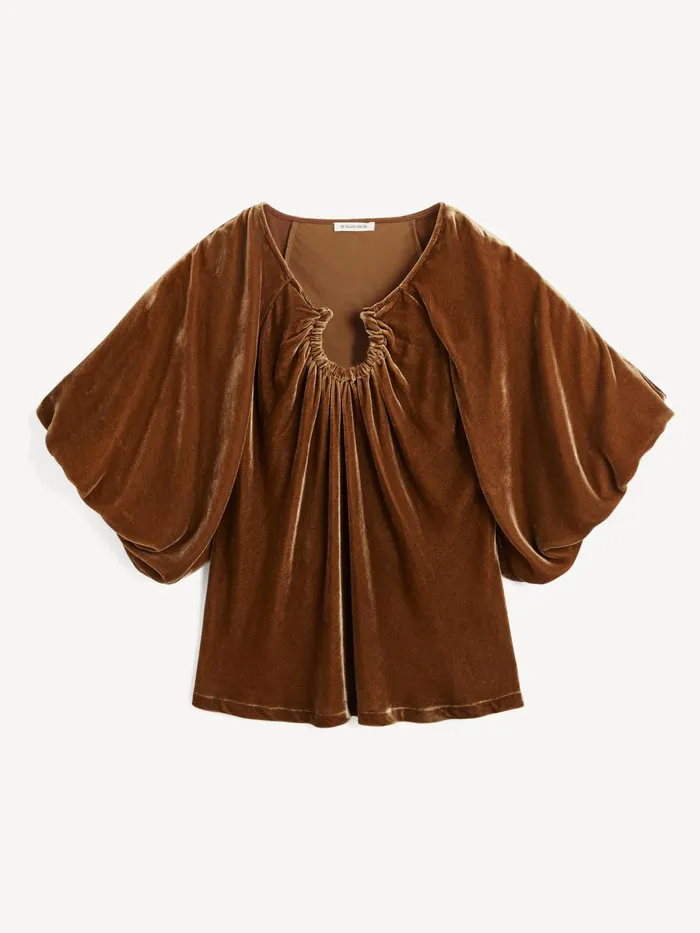Tops Women By Malene Birger Loela Blouse Bison Tops Women By Malene Birger Loela Blouse Bison
