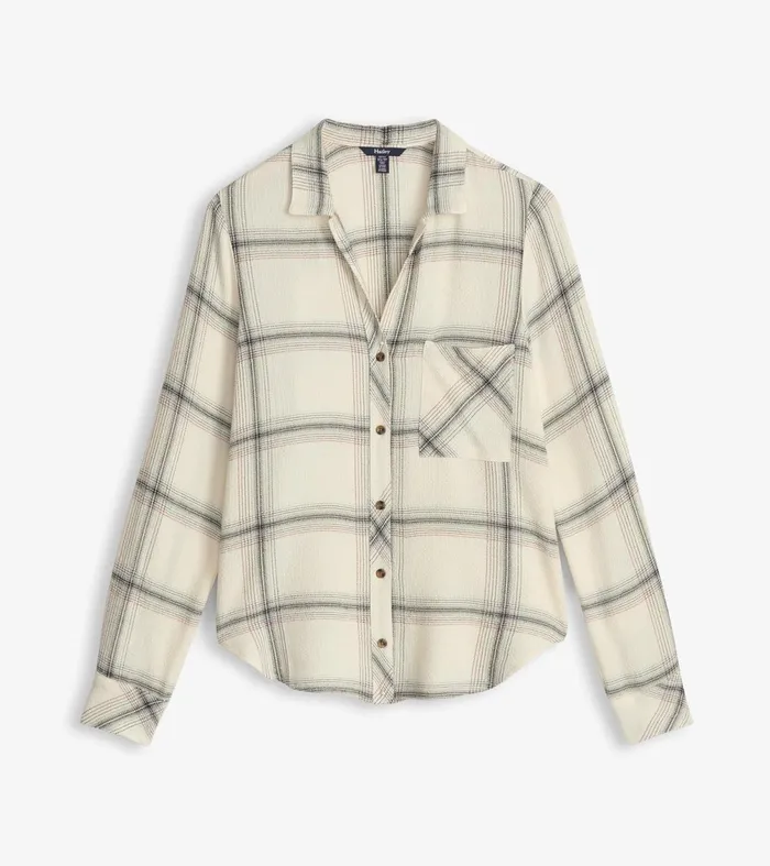 Tops Women Hatley Lila Button Down 8211 Cream Plaid