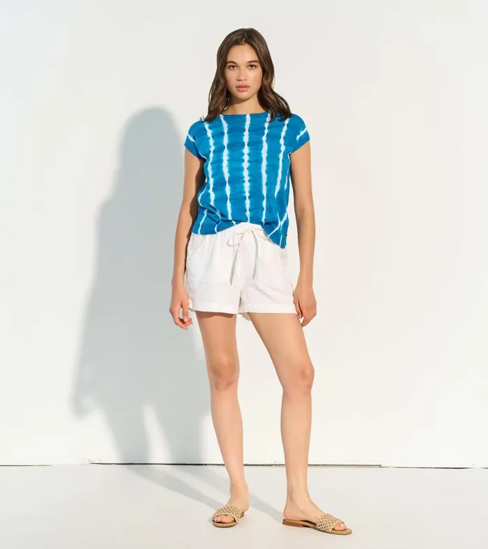 Tops Women Hatley Piper Knit Tee 8211 Mykonos Blue