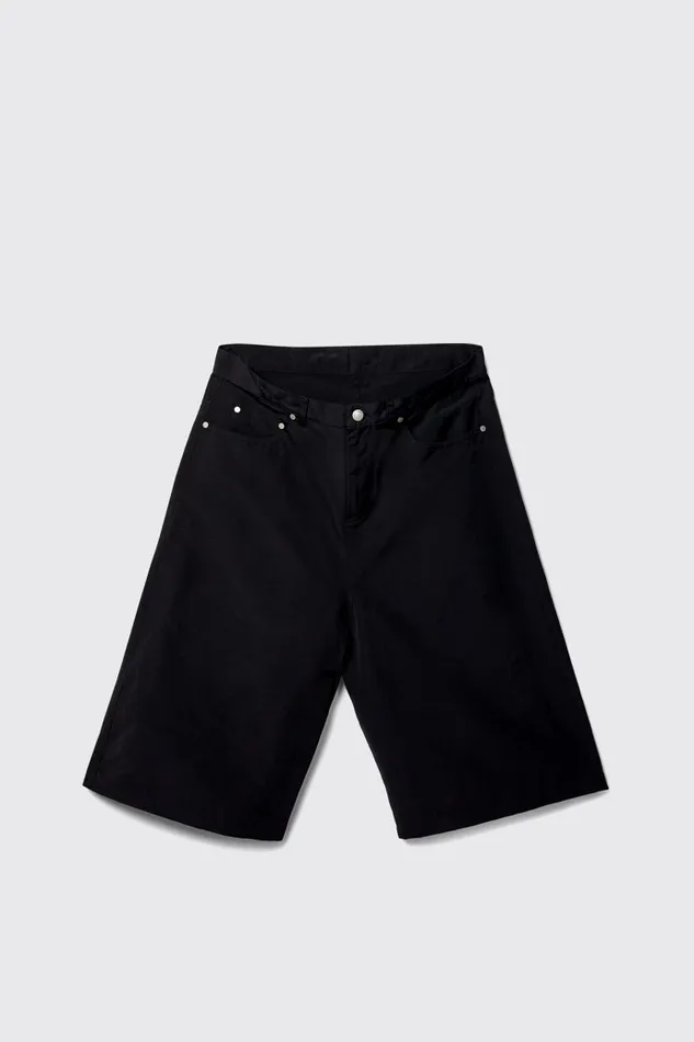 TrousersandShorts Men Camper Tech Shorts Black CottonNylon Shorts TrousersandShorts Men Camper Tech Shorts Black CottonNylon Shorts