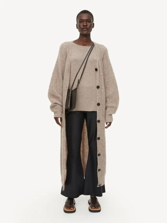 Trousers Women By Malene Birger Evyline Cropped Leather Trousers Black