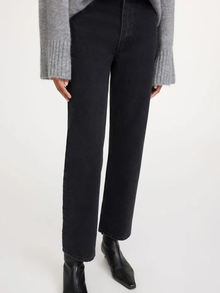 Trousers Women By Malene Birger Milium Organic Cotton Jeans Black Trousers Women By Malene Birger Milium Organic Cotton Jeans Black