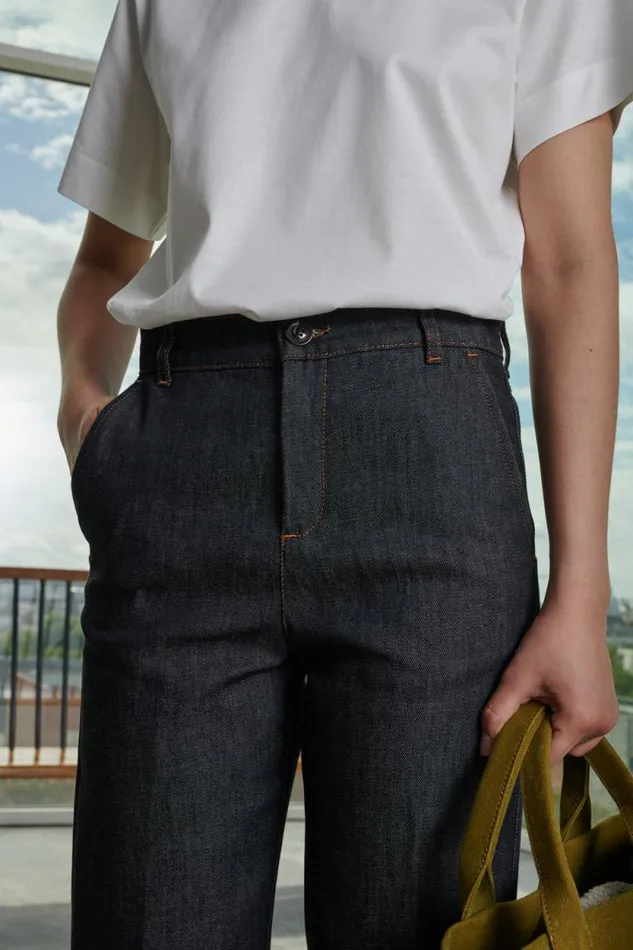 Trousers Women Soeur CALIFORNIA JEANS Black Raw Denim