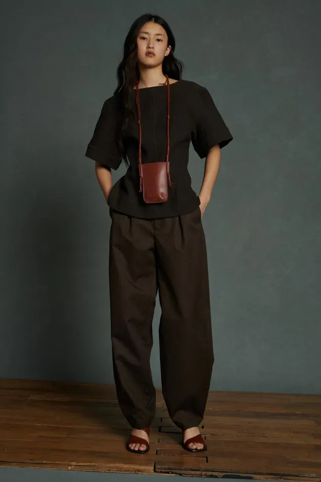 Trousers Women Soeur TIMON TROUSERS Dark Brown