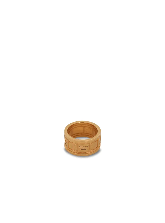 Tubular Ring Gold MenWomen Balmain Fashion Jewelry