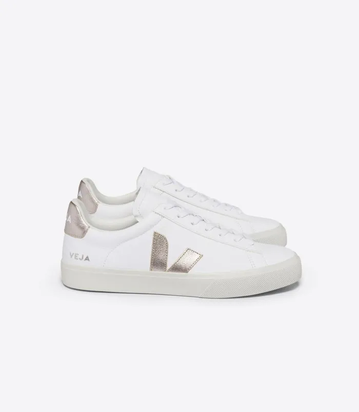 VEJA Campo Women CAMPO LEATHER WHITE PLATINE