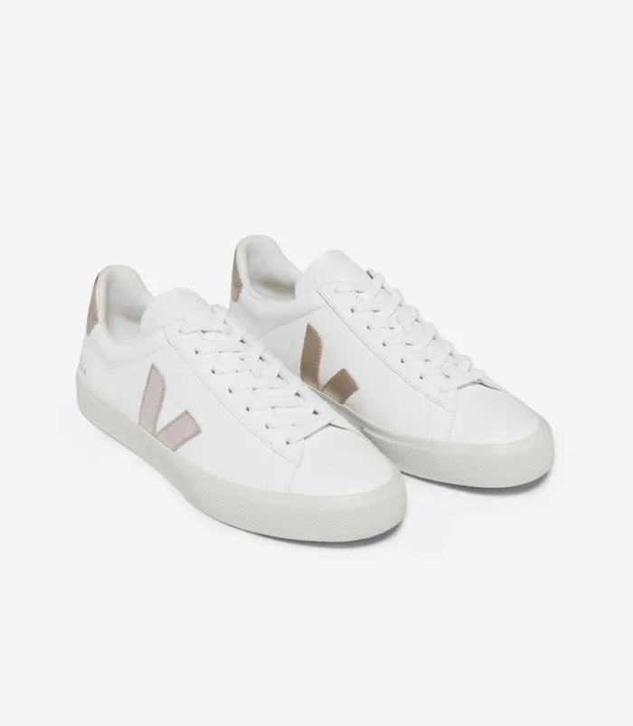 VEJA Campo Women CAMPO LEATHER WHITE PLATINE