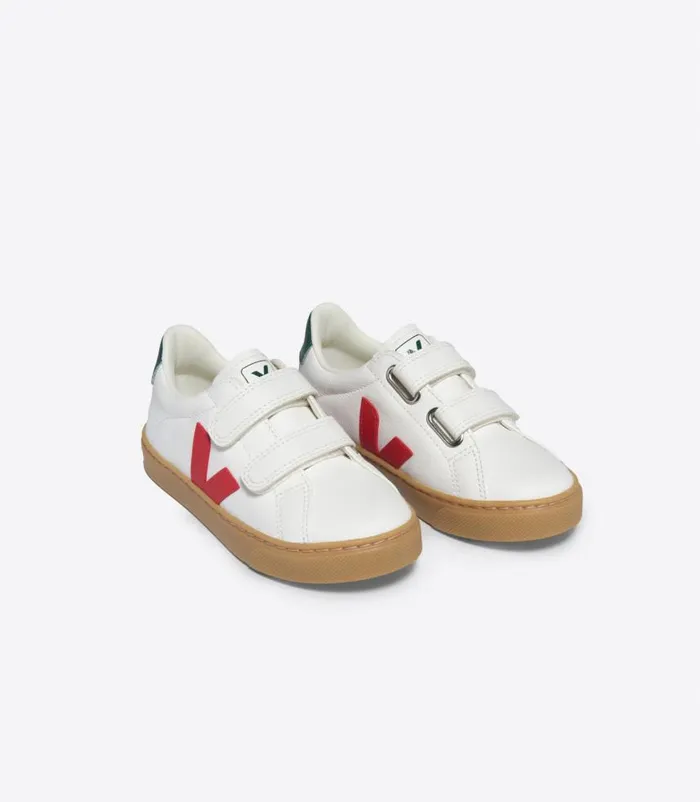 VEJA Esplar Kids ESPLAR LEATHER WHITE PEKIN POKER