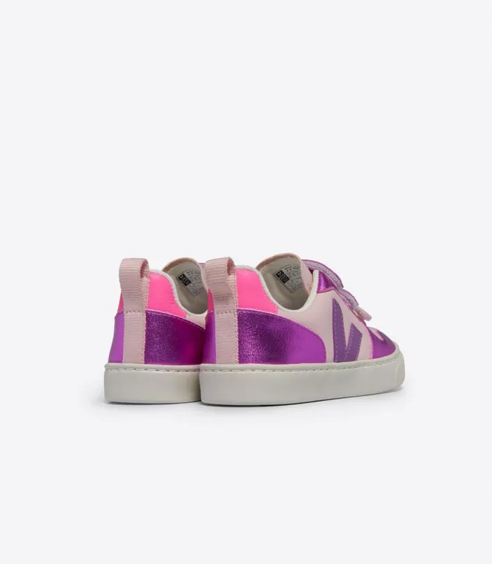 VEJA V10 Kids V10 LEATHER PETALE MULTICO COSMOS
