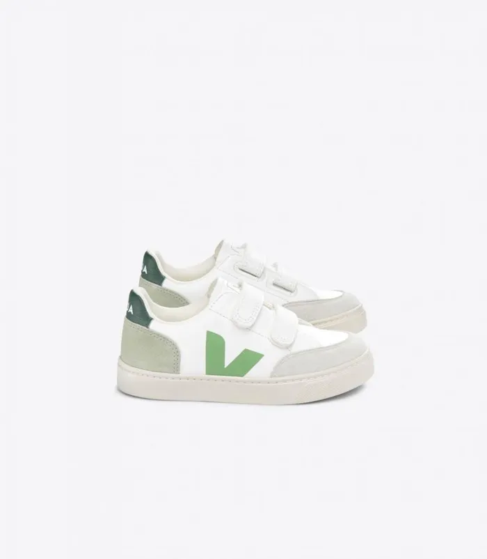 VEJA V12 Kids V12 LEATHER EXTRA WHITE MULTICO CLAY