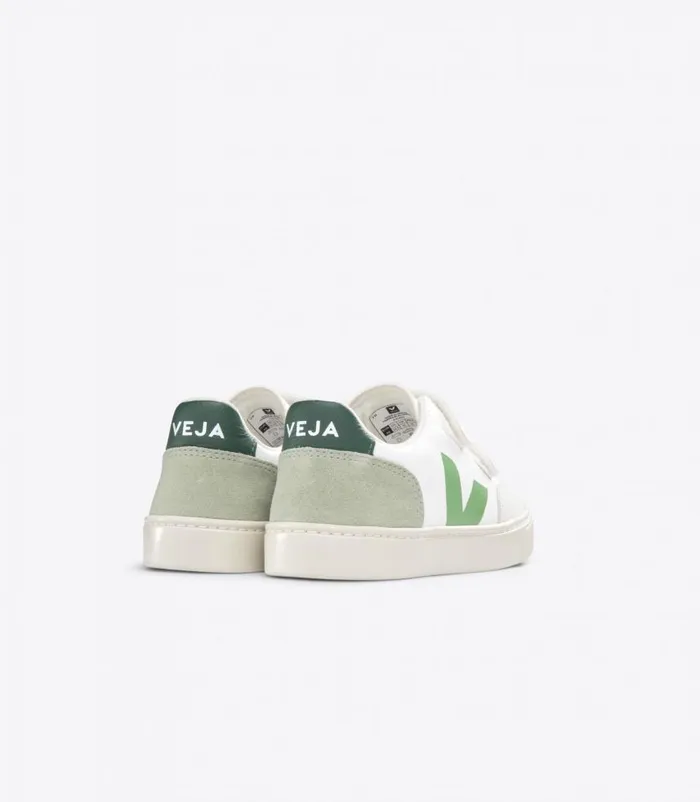 VEJA V12 Kids V12 LEATHER EXTRA WHITE MULTICO CLAY