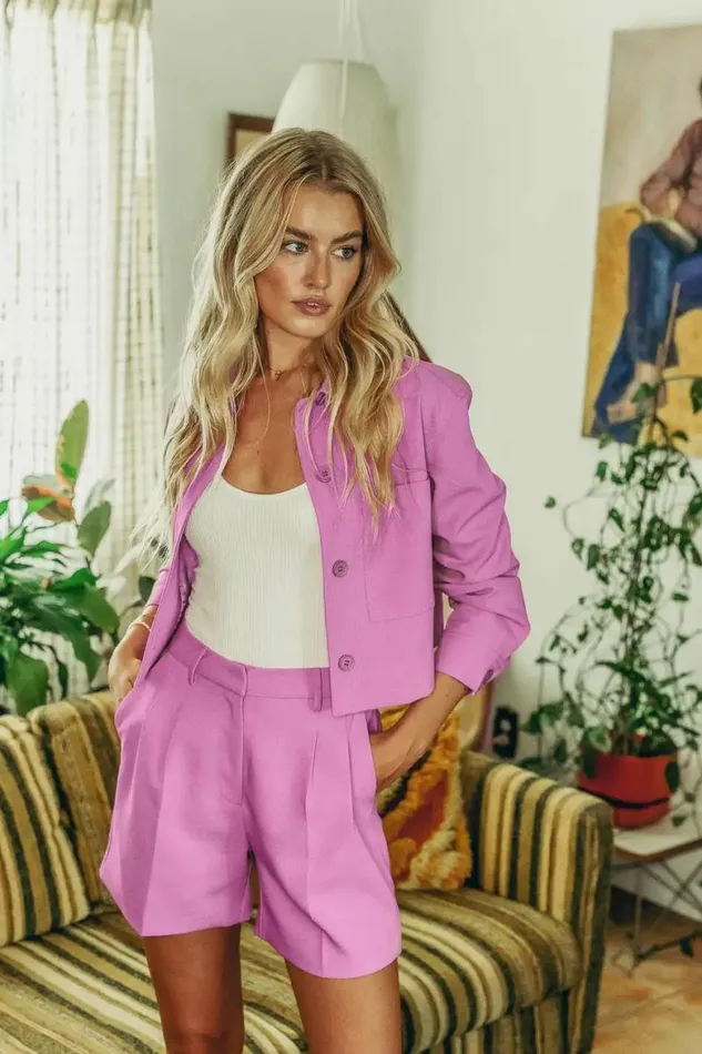 Waldorf Jacket In Pink Pink Women Bohme Outerwear