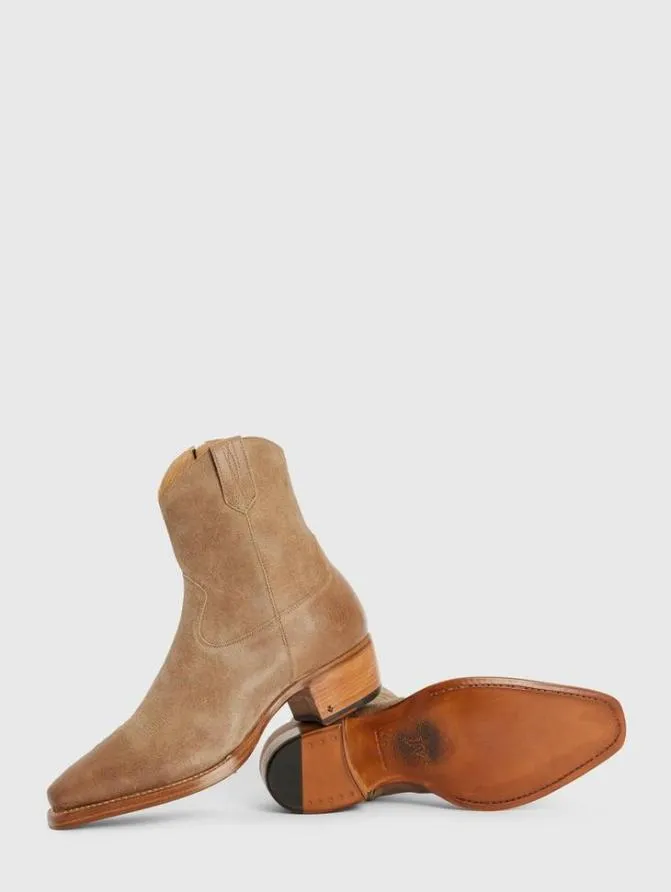 WALKER WESTERN BOOT Lt Brown ShoesLeather John Varvatos Leather Boots