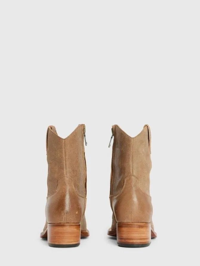 WALKER WESTERN BOOT Lt Brown ShoesLeather John Varvatos Leather Boots