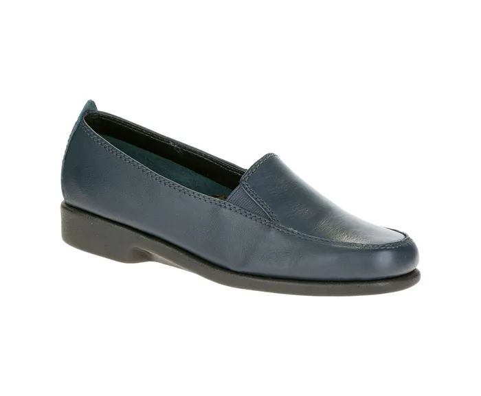 Walking Shoes Hush Puppies Women Heaven Navy Leather Walking Shoes Hush Puppies Women Heaven Navy Leather