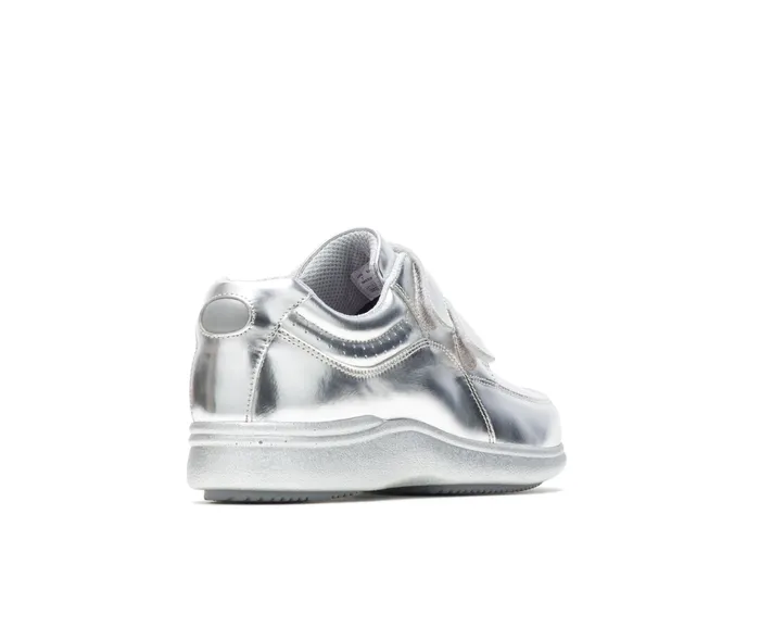 Walking Shoes Power Walker Ii Silver Metallic Leather Hush Puppies Women Walking Shoes Power Walker Ii Silver Metallic Leather Hush Puppies Women