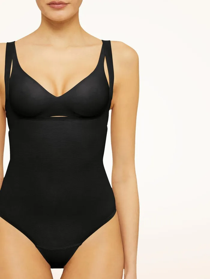 Wolford Bodies and Dresses Tulle Forming String Body Black 8211 Women Wolford Bodies and Dresses Tulle Forming String Body Black 8211 Women