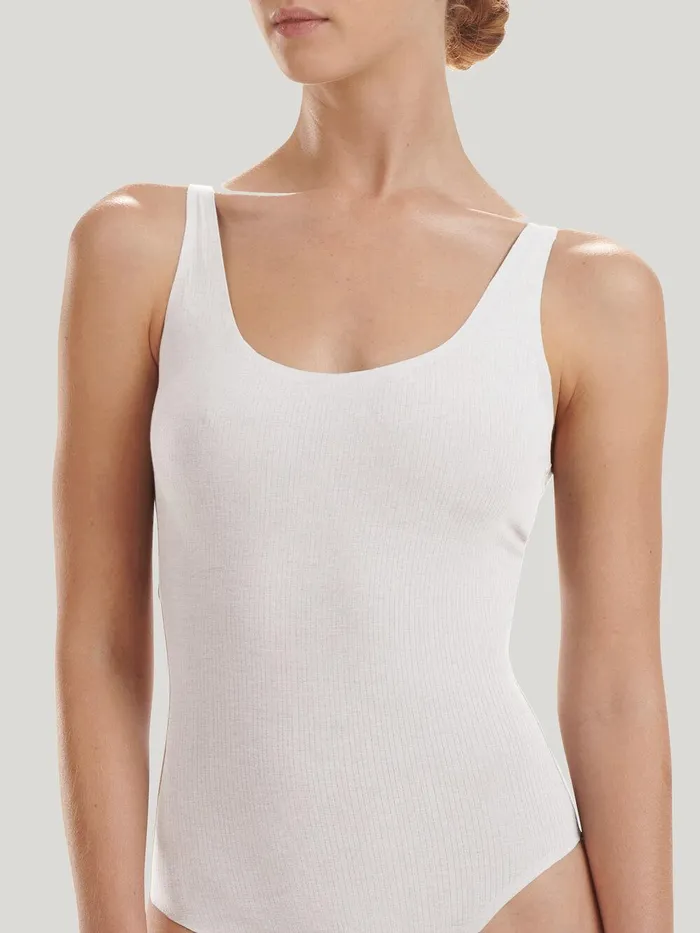 Wolford Lingerie Bodies Beauty Cotton Bodysuit Pearl 8211 Women