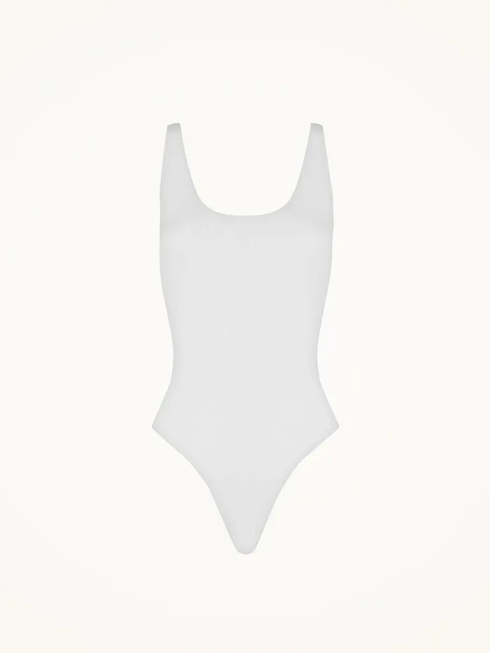Wolford Lingerie Bodies Beauty Cotton Bodysuit Pearl 8211 Women