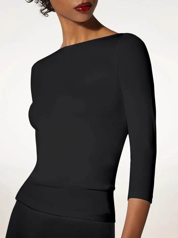 Wolford Longsleeved Tops Cordoba Top Long Sleeves Black 8211 Women