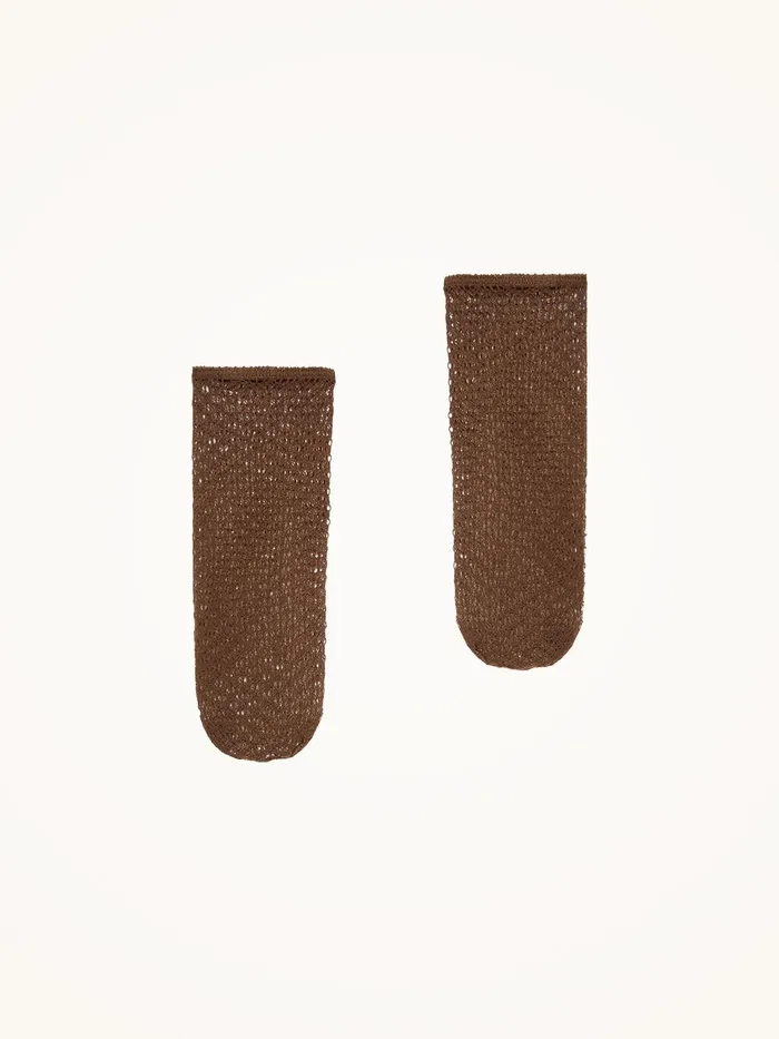 Wolford Socks Fine Net Socks Umber 8211 Women