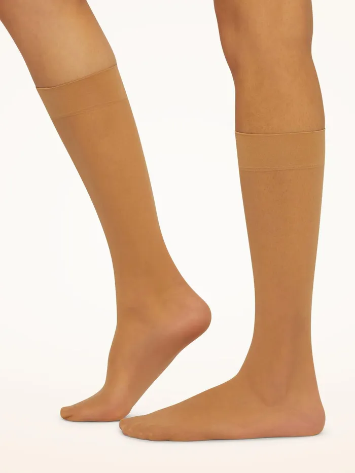 Wolford ThighHighs and KneeHighs Individual 10 KneeHighs Gobi 8211 Women