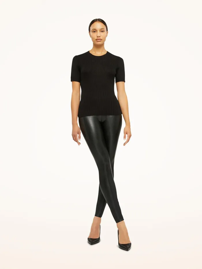 Wolford Tops and Tshirts Cashmere Top Short Sleeves Black 8211 Women