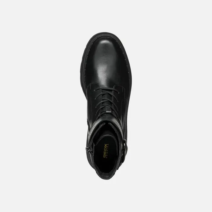 Woman Geox Ankle Boots FELLENY WOMAN Black Combat Boots Black