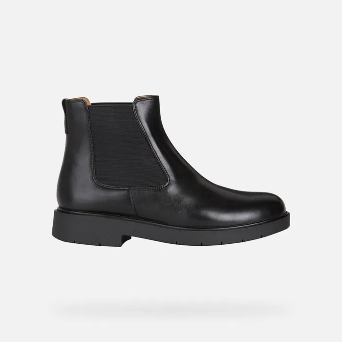 Woman Geox Ankle Boots SPHERICA EC1 C Chelsea Boots Black Woman Geox Black